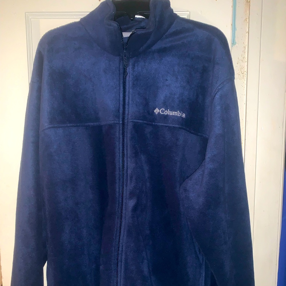 Columbia  mens navy blue Fleece jacket in size XXL